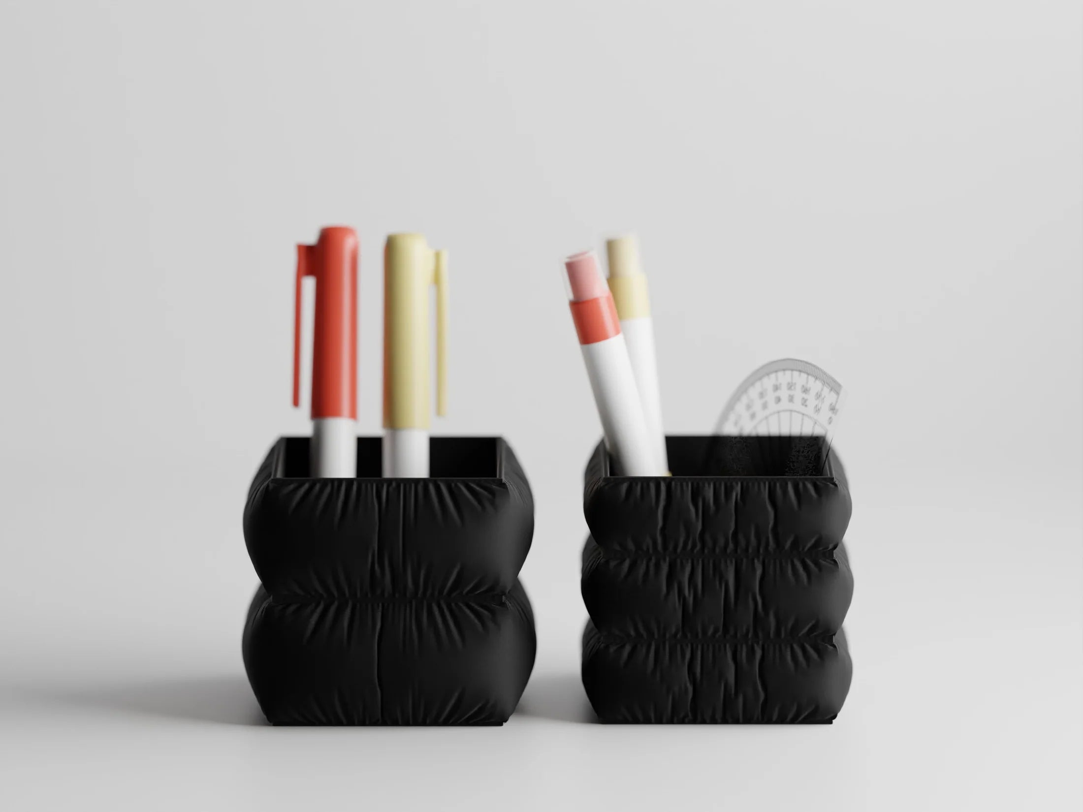 Set Fluffy pen holder