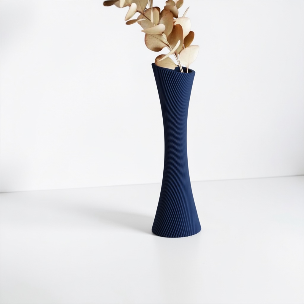 Spiral Single Rose Vase Modern & Minimalist Dried Flowers
